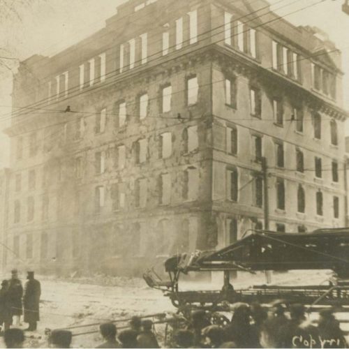 Fire that ravaged the Dennis Building in downtown Halifax, 1912